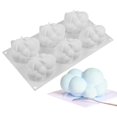 thumbnail image 3 of Herramienta de decoración de pasteles de postre de molde de pastel de silicona de nube 3d de 6 cavidades, 3 of 5