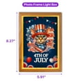 thumbnail image 5 of Patriotic Devon Rex Celebrates 4th of July Acrylic Plaque with Wood Photo Frame Box Cat Lover Kitten Owner Gifts Light Box - 02009, 5 of 5