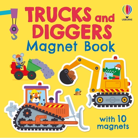 Magnet Books Trucks and Diggers Magnet Book, (Board Book)