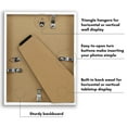 thumbnail image 3 of Americanflat 6x8 Picture Frame with Shatter-Resistant Glass Streamline Collection Thin Border Photo - White, 3 of 8