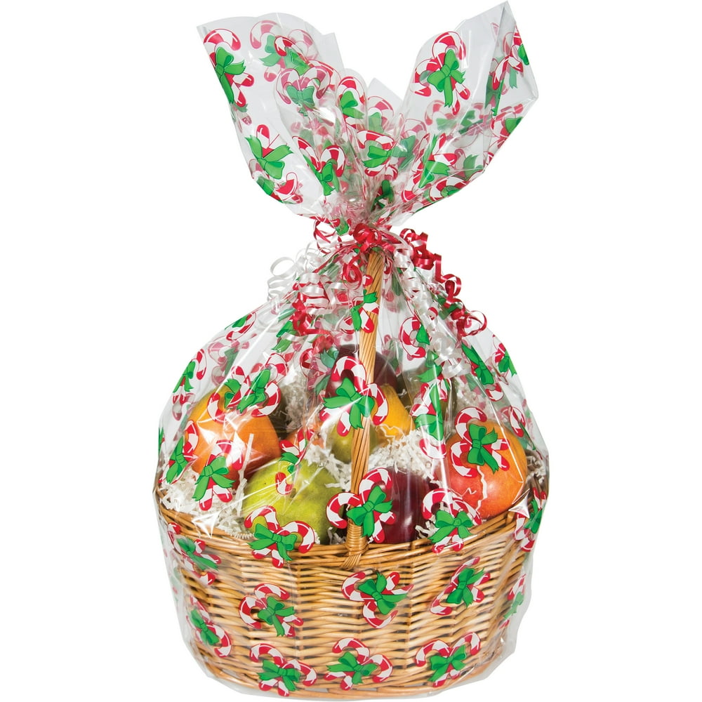 Candy Cane Basket Bag, 1 pack
