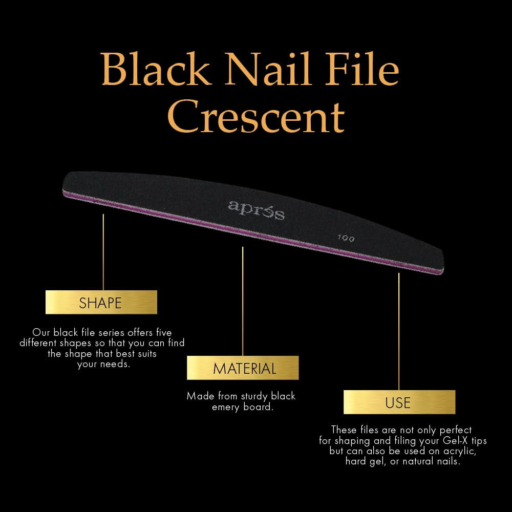 APRÉS Apres Extend Gel 2-Pack with Curved Nail File and Nail Buffer - Gel-X Nail Care Set