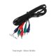 thumbnail image 2 of Cable de audio Cable de audio y vídeo compuesto Cable de componente macho a macho para conexión de DVD a TV Transmisión de vídeo Compatible con varios dispositivos, 2 of 8