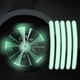 thumbnail image 4 of Pegatinas reflectantes para llantas de coche, moto, bicicleta y cochecito - Decoración universal reflectante antirayaduras para seguridad nocturna (60 piezas), 4 of 5