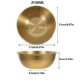 thumbnail image 2 of Tazones for mezclar de acero inoxidable, tazón medidor for hornear, tazón de sopa de Ramen coreano, bandeja de ensalada de Metal, 2 of 7