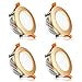 thumbnail image 3 of YGS-Tech 2 Inch LED Recessed Lighting, Dimmable Downlight 3W(35W Halogen Equivalent), 2700K Ultra Warm White Ceiling Light, CRI80, Gold Trim with LED Driver(4 Pack), 3 of 4