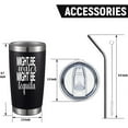 thumbnail image 4 of Might Be Water Might Be Tequila 20 Oz Insulated Tumblers with Lid & Straw,Tequila Gifts,Double Wall Stainless Steel Wine Tumbler Coffee Mug | Novelty Birthday Christmas Gifts Idea (Black), 4 of 6