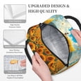 thumbnail image 3 of Rateoe Clear Sky Sunflower Pattern Lunch Bag Women, Lunch Box, Lunch Bag, Small Leakproof Lunch Tote Large Capacity Reusable Insulated Cooler Lunch Container, 3 of 6
