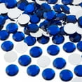 thumbnail image 1 of CHUANK Perles John 400 Pcs 12mm (SS50) / Strass Ronds en Acrylique Bleu Royal à Dos Plat, 1 of 4