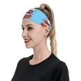 thumbnail image 6 of Yiaed Sushi Salmon Surfing Print Sports Headbands,Moisture Wicking Workout Headband, Sweatband Headbands for Running,Cycling for Women and Men, 6 of 8