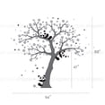thumbnail image 2 of Panda and Cherry Blossom Tree Wall Decal - Scheme A, 2 of 2