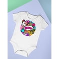 thumbnail image 3 of Comic Style Icons Bodysuit Infant -Image by Shutterstock,  12 Months, 3 of 4