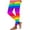 Multicolor, variant on Vekome Women's Yoga Leggings Mardi Gras High Waisted Pants Seamless Striped Lightweight Running Tights Multicolor L