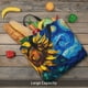 thumbnail image 5 of Balery Sunflower Starry Night Vibes Bolsa de Mano para Mujeres con Cremallera, Bolsa de Gimnasio con Compartimentos, Bolsa para Laptop, Bolsa para Trabajo, 5 of 7