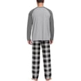 thumbnail image 3 of MINTREUS Men's Pajama Set Lightweight Sleepwear Long Sleeve Shirts and Bottoms Soft Comfy Pjs with Pockets, 3 of 7
