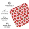 thumbnail image 4 of Pofeuu Strawberries Print Leather Coasters Set of 6, Round Cups Mugs Mat Pad for Home Kitchen Heat Resistant Drink Coasters,Square, 4 of 7