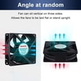 thumbnail image 4 of Ventilador axial EC Wathai 80 mm x 25 mm AC 110-240 V 2 W 2800 RPM, 4 of 7
