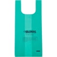 thumbnail image 2 of Global Industrial Pet Waste Plastic Bags With Tie-Handles Green 400 Bags/Roll, 2 of 6