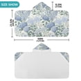 thumbnail image 4 of Yayeee Kids Hooded Towel with Hand Pockets Beach Soft Absorbent Bath Wrap 50 x 23.5 inch, Blue Hydrangeas Pattern, 4 of 5