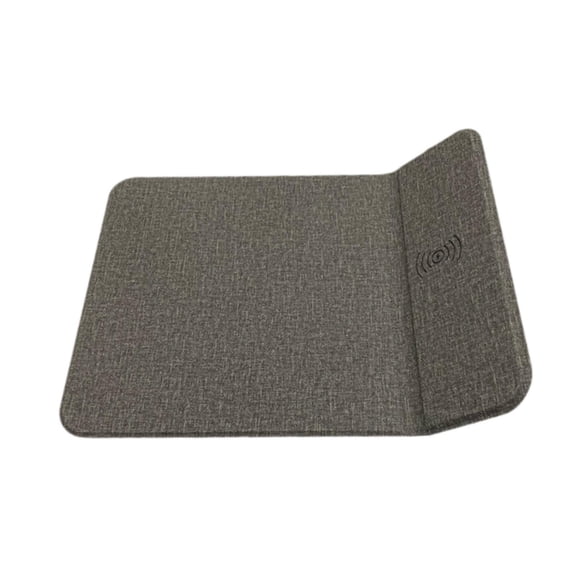 Almohadilla de carga de PU con soporte multifuncional para teléfono, para novios, hombres y papás. Gris