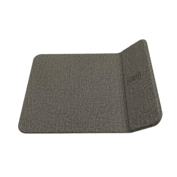 Base de carga inalámbrica de piel sintética para teléfono, regalo de cumpleaños para hombre. Gris