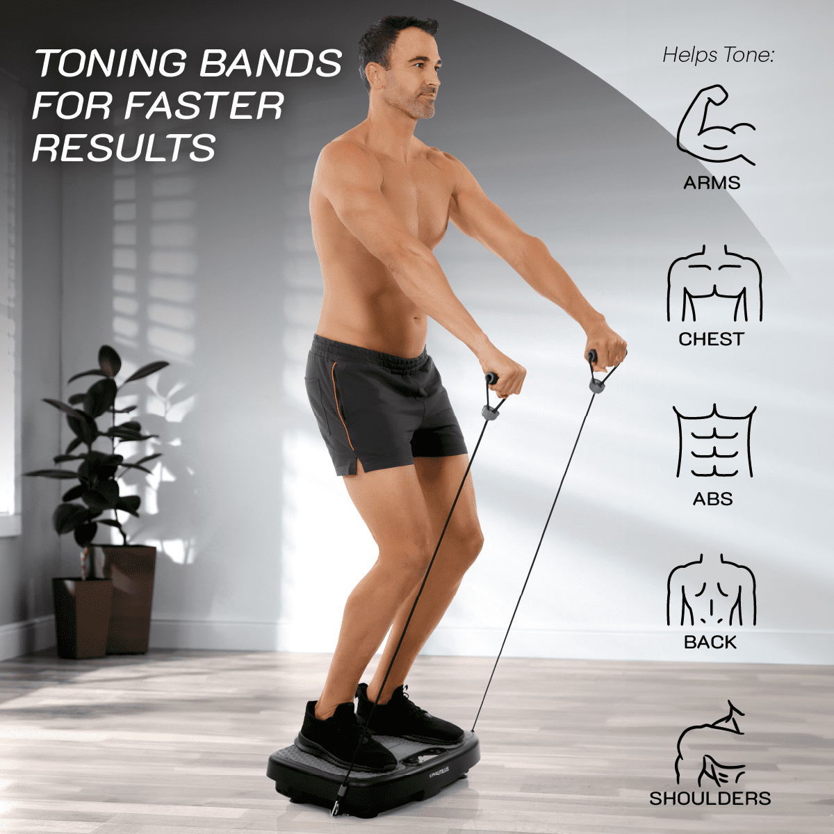 Nautilus Vibratone Pro Vibration Plate Full Body Fitness and Exercise Platform - Muscle Strength, Circulation
