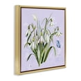 thumbnail image 2 of Stupell Industries Traditional Snowdrops with Vintage Writings Gold Floating Frame Canvas Art, 25 x 25, by Susan Winget, 2 of 8