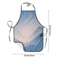 thumbnail image 3 of Gradient Blue Aprons for Women Men Waterproof For Kitchen Cooking BBQ Gardening Painting Mechanic, 3 of 4