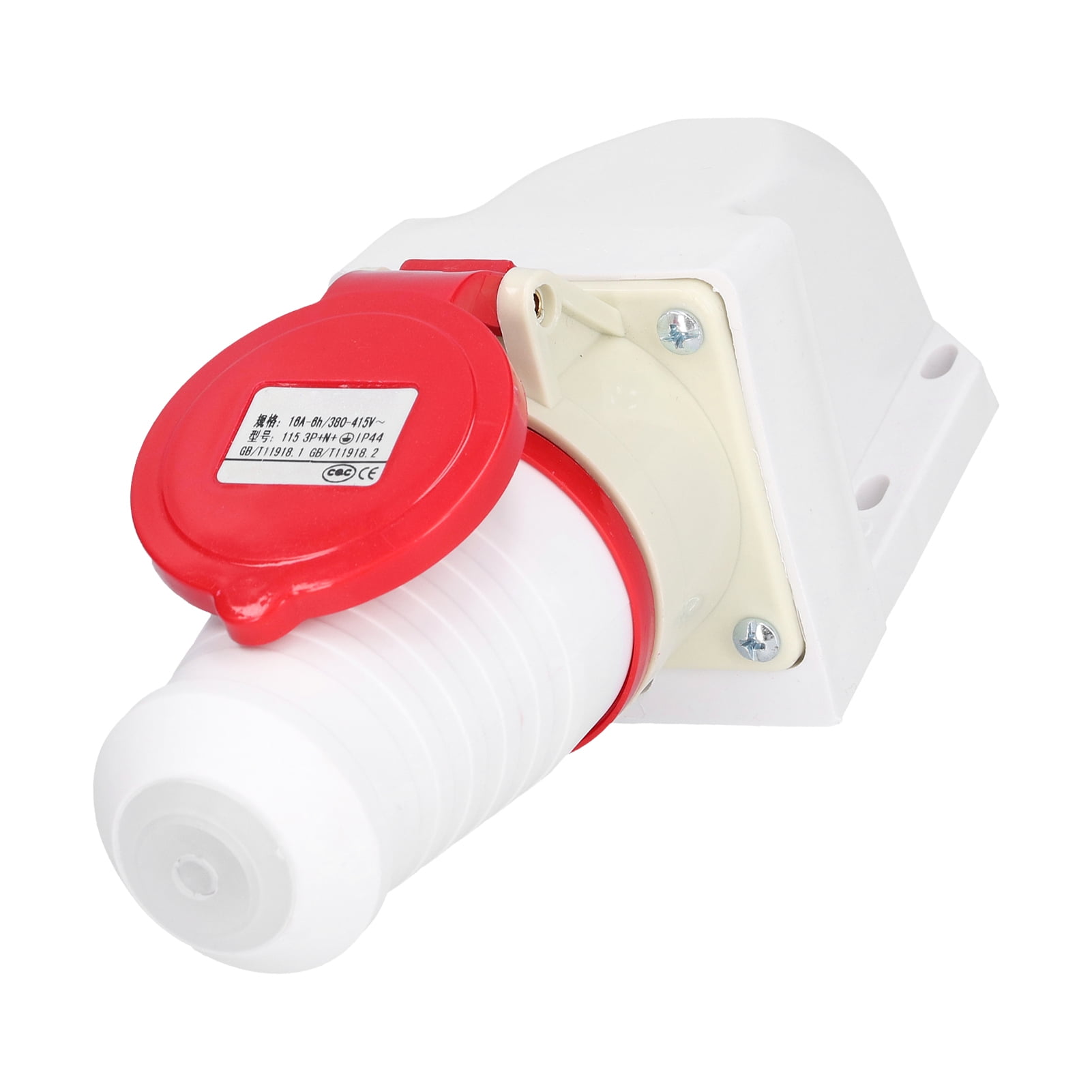 4 Pin Waterproof Connector, 2 Pcs 16A Industrial Circular Connector For