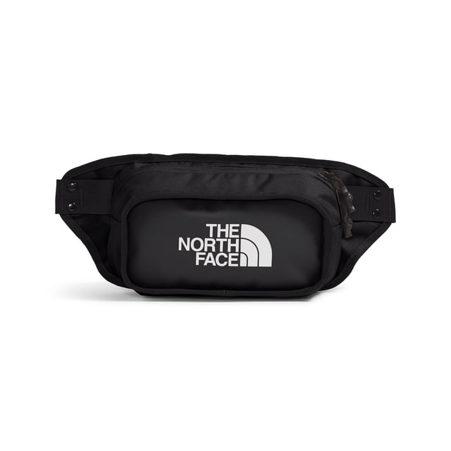 Riñonera THE NORTH FACE Explore Hip, sin PFAS, 3 litros, color blanco y negro