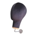 thumbnail image 1 of Bunblic Wall Mount Mannequin Head Model Height 28cm for Professional or Personal Use Black, 1 of 8