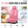 thumbnail image 4 of PIC AUTO Car Seat Cover - Sparkly Glitter and Pink Leather, Waterproof Front Seat Covers for Girls & Women, Airbag Compatible, Universal Fit, 4 of 7