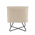 thumbnail image 6 of Linon Kenny Pillow Chair, Beige Sherpa, 6 of 9