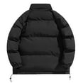 thumbnail image 3 of Xzbqbs Jackets for Men Zip Up Fleece Lined Warm Quilted Jacket Reversible Insulated Winter Casual Puffer Coats Solid Warm Down Jacket, 3 of 4