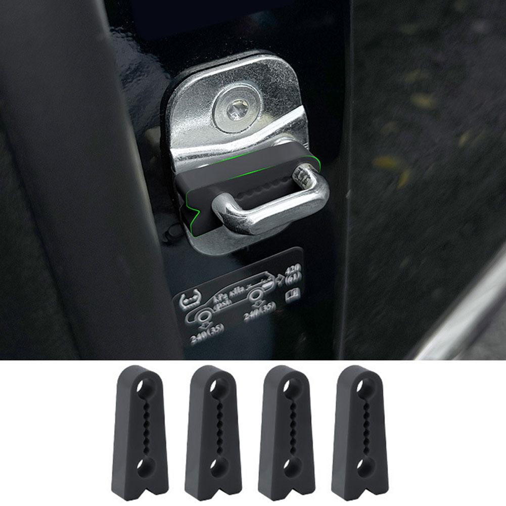 Crazyview Silicone Car Door Shock Absorbers, Noise Dampening Latch Cushions, 4 Pack