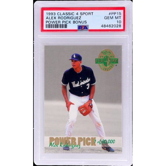 1993 Classic 4 Sport Power Pick Alex Rodriguez #PP15 PSA 10