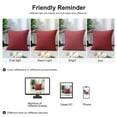 thumbnail image 6 of Unique Bargains 2-Pack Canvas Decorative Throw Pillow Cover 18" x 18" Red, 6 of 7