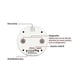 thumbnail image 4 of Tuya Wifi Temperature Sensor Wire Digital Smartlife Thermometer Room Water Pool Thermostat Alarm EU, 4 of 5