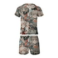 thumbnail image 6 of Himiko Toga Boys Rash Guard Set 2 Piece Swimsuits Short Sleeve Bathing Suits with Trunks, 6 of 7
