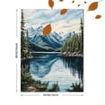 thumbnail image 3 of Mountain Lake Reflection Canvas Print/Wall Art，Suitable for Living Room，Bedroom，Office，Bathroom，Hallway Decoration., 3 of 8