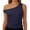 Z01 Blue, variant on Women Off The Shoulder Tops Sleeveless Solid Slim T-Shirts Breathable Dressy Casual Blouses Basic Tees Light Yellow L