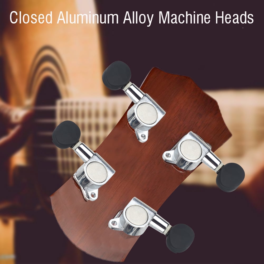 OTVIAP 2R 2L Closed Aluminum Alloy Machine Heads String Tuning Key Pegs
