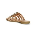 thumbnail image 3 of Studded Grid Caged Slide Sandals - Vintage10, 3 of 10