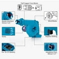 thumbnail image 4 of Electric Blower Snow Blower Dust Collector Household Vacuum Cleaner 2In1 Blade Blowing And Suction Cordless Tool ,Strong Wind, 4 of 6