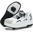 thumbnail image 2 of Cyiecw Roller Skate Shoes for Kids Boys Girls Rechargeable Wheels Sneakers Fashion Roller Wheeled, 2 of 6
