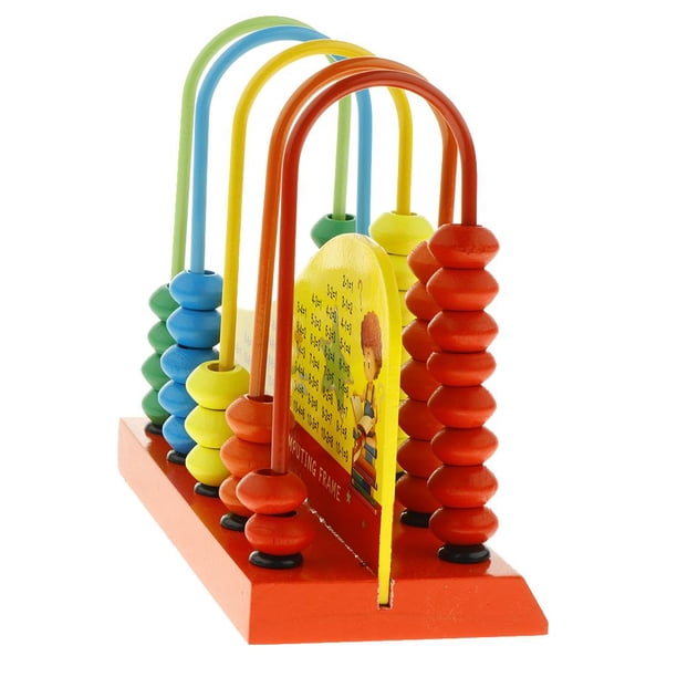 Juguete Matemático De Cuentas De Madera - Para Aprender A Contar, Clasificar Y Sumar, Educativo Para Niños 1 Año+