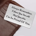 thumbnail image 5 of FEELMEM Always Remember I Love You for All That You are Inspirational Keychain, 5 of 7