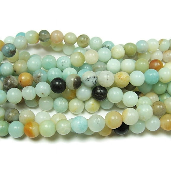 4mm.15.5 Inches Amazonite Natural Round Beads Genuine Gemstone Natural Jewelry Making