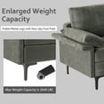 thumbnail image 6 of Costway Modern Modular L-shaped Sectional Sofa w/ Reversible Chaise & 4 USB Ports Gray, 6 of 10