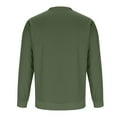 thumbnail image 4 of S-4X Plus Size Sweatshirts for Men with Pocket Big & Tall Long Sleeve Shirts Mens Casual Solid Color Pullover Crewneck Athletic Sweatshirt Tops, 4 of 5